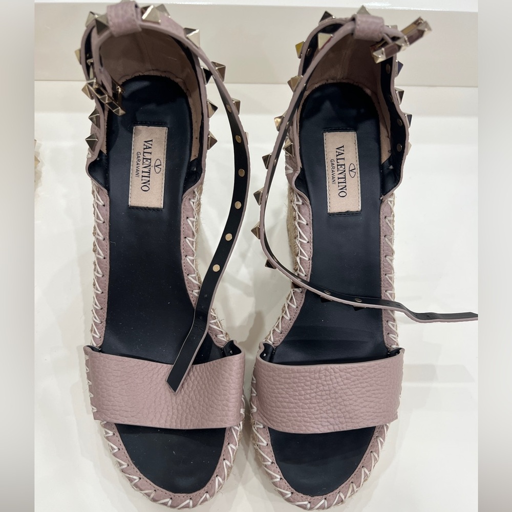 Valentino Women's Blush Studded Sandals